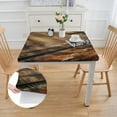 thumbnail image 2 of nygtbtfer Forest Orange Print Tablecloth Fitted Wipeable Spillproof Elastic LargeTablecloth Table Cloth for Event Wedding Banquet &amp; Parties Fits for Table white, 2 of 7