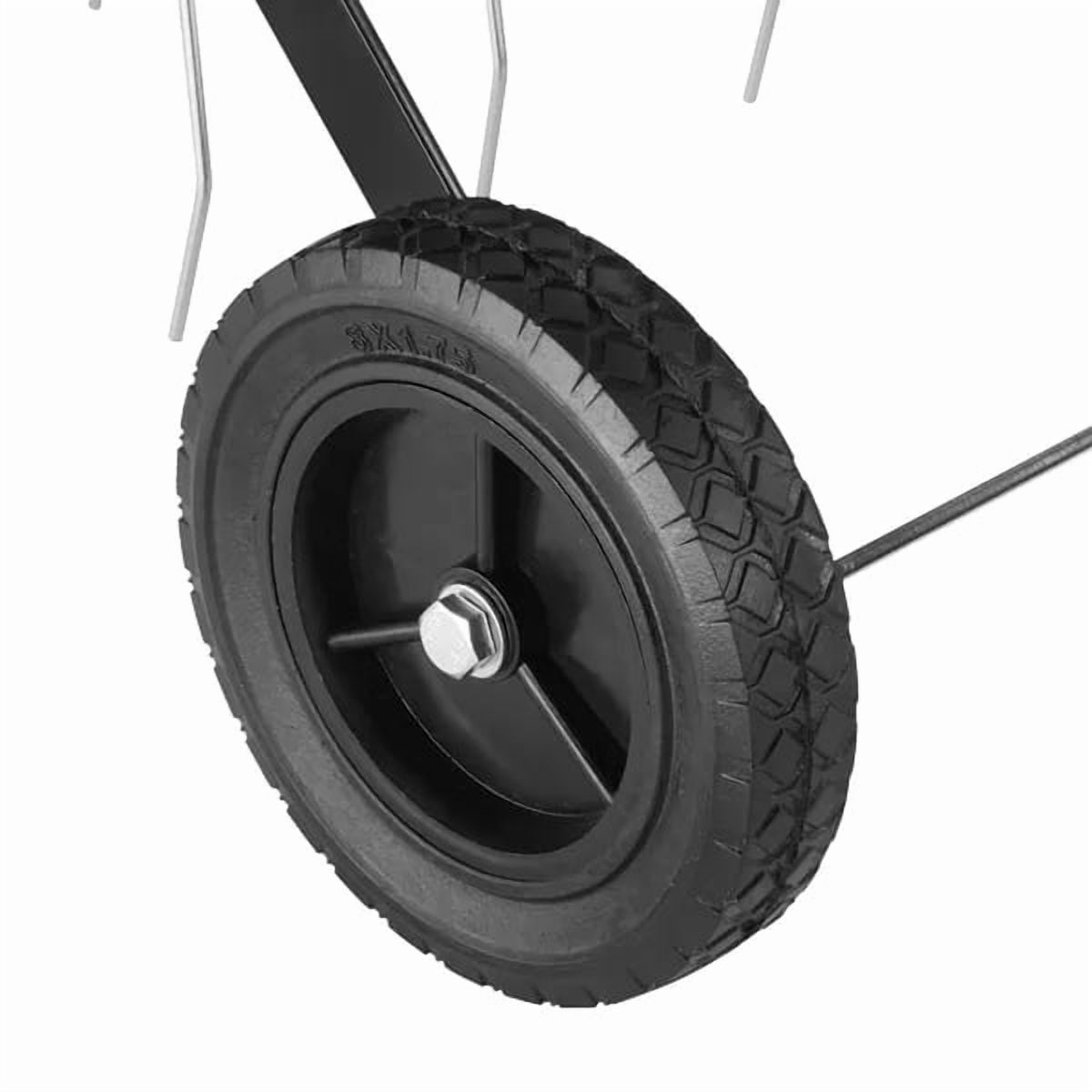 48-inch Tow Behind Dethatcher with 24 Spring Steel Tines, Tow Behind Lawn Rake with Lift Handle for ATV Mower Garden Farm