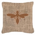 thumbnail image 2 of Carolines Treasures BB1054-BL-OR-PW1818 Wasp Burlap and Orange   Canvas Fabric Decorative Pillow BB1054 18H x18W, 2 of 2