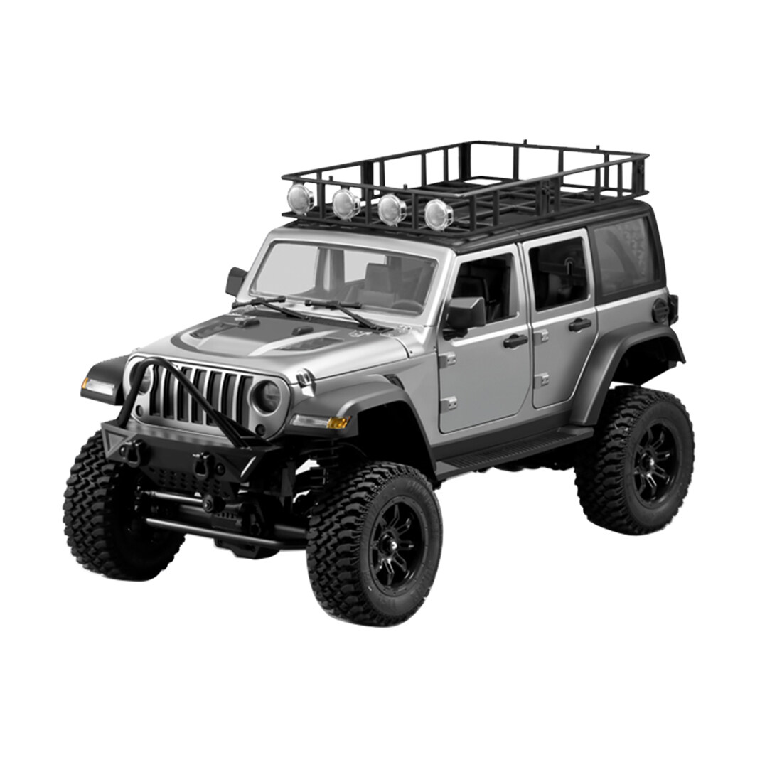 MN-128 RC 4WD Off-Road Climbing Car with Lights, 1:12 Scale Full-Proportional 2.4GHz Remote Control Vehicle, RTR Crawler Model for Adults & Hobbyists