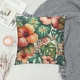 thumbnail image 2 of Leisuo Tropical flower Throw Pillow Cushion Cover,Watercolor Summer Hawaii Palm Tree Leaf and Tropical Flower Decorative Home Decor Sofa Couch Bedroom, 2 of 5