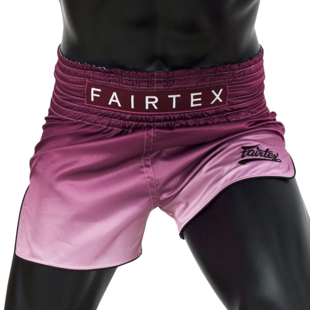 Pantalones cortos de boxeo para muay thai Fairtex BS1904 Maroon Fade Small