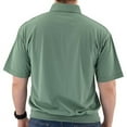 thumbnail image 2 of Palmland Classic 2 Pocket Solid Banded Bottom Polo Shirt Sizes Medium-4XLT, 2 of 2