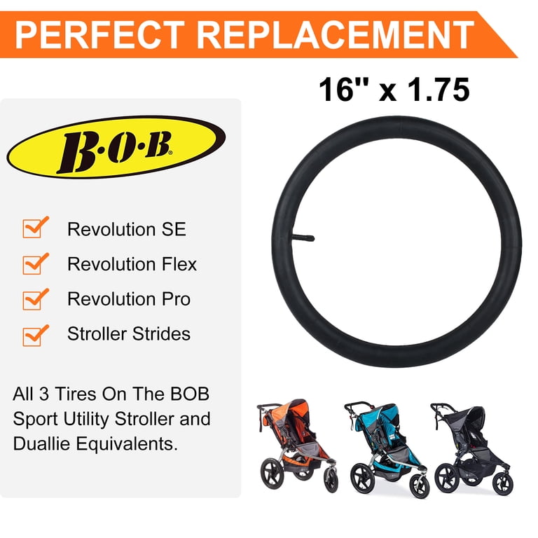 LotFancy 2Pcs 16''x1.75 1.95 Inner Tube for Bob Revolution Stroller -  Walmart.com