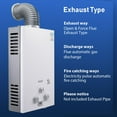 thumbnail image 4 of XIANERS 2.11 GPM 8L Portable Tankless Propane Water Heater for RV, Camping, Barns, Trips Boat Cabins(Without Battery), 4 of 9