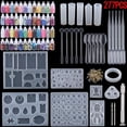 thumbnail image 1 of Juego de moldes de fundición de resina, 277 piezas, para joyería con accesorios, 1 of 8