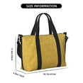 thumbnail image 2 of Rocae Gold Shiny for Travel Shoulder Bag Top Handle Handbag with Yoga Mat Buckle for Gym, Work, Travel, 2 of 7