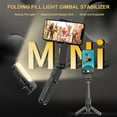 thumbnail image 4 of L09 Aluminum Alloy Bluetooth Gimbal Stabilizer with Retractable Selfie Stick, Built-in Tripod & 3-Mode LED Fill Light - Anti-Shake, Wireless Remote Control (10M Range), Foldable Design for Vlog, Live, 4 of 6