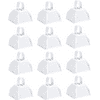 (Dozen) - Metal Cowbell - White
