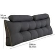 thumbnail image 2 of BKER Triangular Backrest Pillow For Bed Removable Washable Soft Foam Cushion For Reading Sofa And Window Long Decorative Lumbar Support For Comfort, 2 of 3