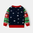 thumbnail image 5 of Bnwani Christmas Sweaters for Girls New Fall Winter Knitted Crew Neck Sweater Red, 5 of 8