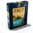 thumbnail image 2 of MyPuzzle - Lake Como Italy Art Deco Style Vintage Poster Illustration - Premium 500 Piece Jigsaw Puzzle for Adults, 2 of 6