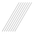 thumbnail image 1 of Uxcell 3mmx150mm Tige Ronde en Acier Inoxydable 304 pour Bricolage Argent - 7 Pcs, 1 of 4