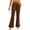 Coffee, variant on Bibifish Women's Pants Trendy Corduroy Flare Pants Slim Fit Comfortable Wide Leg Pants Stylish Daily Stylish Commuter Wear Trousers