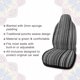 thumbnail image 2 of Conjunto Cubierta de Asiento de Coche Estilo Exótico Unique Bargains 10 Piezas Tela Baja Manta de Colores, 2 of 7