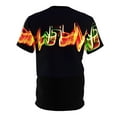 thumbnail image 2 of Love Music Heart Beat 4 Unisex Cut & Sew Tee (AOP), 2 of 7