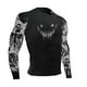 thumbnail image 4 of Camiseta de compresión con estampado 3D para hombre, camisa muscular de manga larga, ropa deportiva atlética, camisetas cortas, camiseta de entrenamiento de secado fresco, 4 of 5