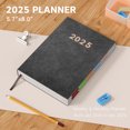 thumbnail image 6 of 2025 Planner - Academic Weekly & Monthly Planner 2025 with Monthly Tabs,5.6" x 8", Jan. 2025 - Dec. 2025, Daily Planner with PU Cover, Perfect for School & Office Schedule, 6 of 7