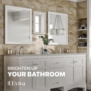 Eviva Acclaim Transitional White Bathroom Vanity Mirror