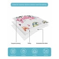 thumbnail image 4 of Full Size Quilt Bedding Set, Spring Gnomes Reversible Summer Quilt 3 Pieces, Colorful Flowers Watercolor Butterfly Floral Plant Lightweight Bedspreads Coverlets with 2 Pillow Shams for All Seasons, 4 of 5
