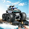 thumbnail image 3 of HNH 1:16 RC Waterproof Monster Truck, Amphibious RC Cars 4WD Remote Control Car Trucks, All Terrain Off-Road Pickup Cybertruck Toy for 6-15 Year Old Boys Girls Kids Gifts, 3 of 10