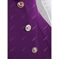 thumbnail image 4 of Top de Talla Extra con Botones en Capas Rosegal  Blusas Tallas Grandes, 4 of 5
