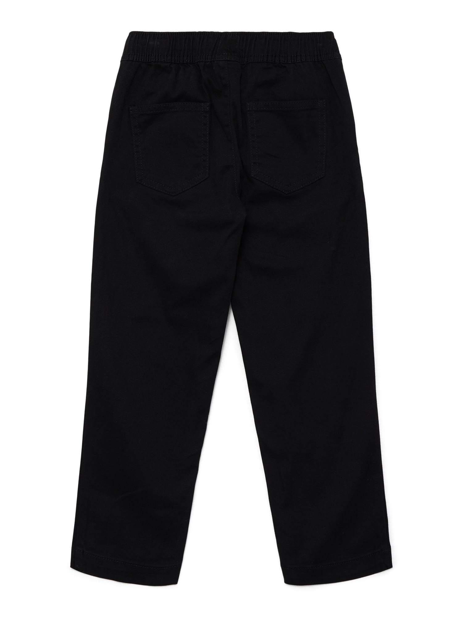 Wonder Nation Boys Pull On Pants, 2-Pack, Sizes 4-16 & Husky