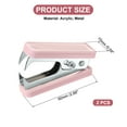 thumbnail image 2 of Uxcell Acrylic Staple Remover, 2 Pcs Heavy Duty Staple Puller Removal Tool with Lock, Pink, 2 of 6