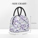 thumbnail image 2 of Fotbe Lavender Flowers Bolsa de Almuerzo con Estampado, Lonchera Aislada, Contenedor de Comida Reutilizable Tipo Cooler a Prueba de Fugas, 2 of 6