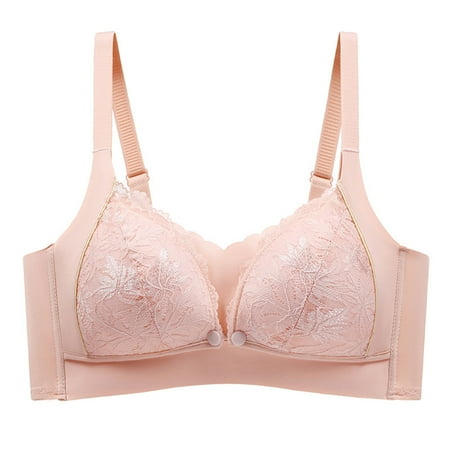 Clearance TOUMENY Women s Bras Supportive Bras for Women Woman Sexy Bra Without Steel Rings Buttons Sexy Yoga Nursing Bra Lingerie Underwear