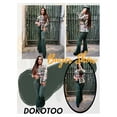 thumbnail image 6 of Dokotoo Boyfriend Jackets for Women Pockets Shacket Green Plaid Blouse Plus Size Blouses for Fall, 6 of 7