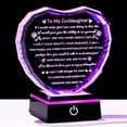 thumbnail image 1 of Arikyrist Goddaughter Gifts from Godmother Birthday Gifts for Goddaughter from Godparents With LED Base Heart Crystal Keepsake Unique Goddaughter Gift Idea on Christmas Graduation, 1 of 7