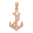 thumbnail image 5 of 14k Rose Gold Anchor Charm Pendant, 5 of 7