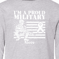 thumbnail image 4 of Inktastic Proud Military Niece Red Friday Long Sleeve Youth T-Shirt, 4 of 5