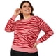 thumbnail image 4 of Suéter tejido Roman Fashion Tallas Extras 2030 Vino Unitalla, 4 of 7