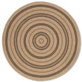 thumbnail image 1 of Erbanica Tapis Rond à Séchage Rapide Effet Jute Intérieur Extérieur, 1 of 5