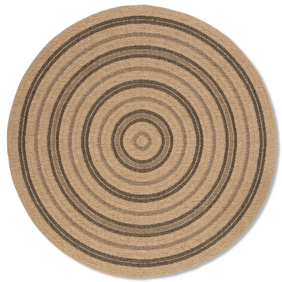 Erbanica Round Quick Dry Jute Look Indoor Outdoor Rug