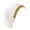 White, variant on Traditional Hijab Hat for Women Muslims Cap with Lace Flower Decors Simple Design Comfortable Turban Hat for Daily Wear