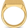 thumbnail image 2 of 14K Yellow Gold 17.5X16.5mm Closed Back Mens Signet Ring (Size 10) Made In United States rs362, 2 of 5