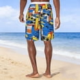 thumbnail image 4 of Mifsaly Vacation Shorts Men Sunset Scene Printed Beach Shorts Drawstring Elastic Waist Loose Casual Beachwear Comfortable Summer Short Pants With Pockets, 4 of 8