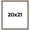 Bornea, variant on 20x21 Frame Executive Brown Round Mahogany Finish Solid Wood Picture Frame | 1.25 Inch Moulding