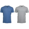 thumbnail image 3 of RuckFitt Mens Garment-dyed slub cotton V-Neck T-Shirt - 2-Pack, 3 of 32