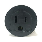 Seven Star Universal Travel Plug Adapters For Europe Black Multi-packs (1 Pack, USA to European - 2 Round Pins - Type E/F, Black)