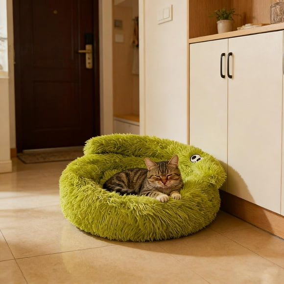 2026 Upgraded Pet Bed for Indoor Cats and Puppies Soft Portable Covered Sleeping Mat for Pet Owners