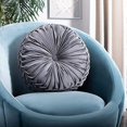 thumbnail image 5 of Inyahome Throw Pillow For Couch Decorative 3d Pumpkin Vehicle Wheel Round Velvet Cushion For Sofa Bed Chair Floor Coussin Canap, 5 of 5