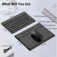 thumbnail image 5 of for Samsung Galaxy Z Fold 7 6 5 4 3 Shockproof Case With Keyboard and Mouse, Portable Bluetooth Keyboard with Leather Case and Capacitive Pen, 4 in 1 Set for Z Fold7 6 5 4 3 Accessories,Black, 5 of 7