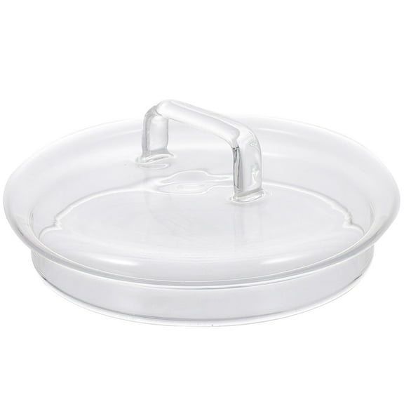 PAMINGONO Universal Transparent Glass Container Lid - Canister Cover for Kitchen Storage and Food Preservation