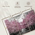thumbnail image 6 of Elephant Stock Charming Cherry Blossom Alley Wall Art - Horizontal Multi Panel Canvas - Living Room Wall Decor - Floral And Botanical Multi Panel - Gray And Pink Decor By Melanie Viola - 65" x 42", 6 of 8