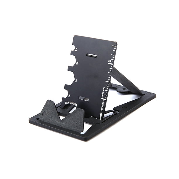 Soporte para teléfono móvil EDC Mini Tarjeta Cuchillo Multifuncional Plegable Soporte para teléfono Abrebotellas 3 en 1 Yuarrent EL008702-00