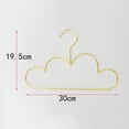 thumbnail image 4 of 5pcs Cloud Shape Hanger Metal Non Slip Kids Children Clothes Hangers, 4 of 8